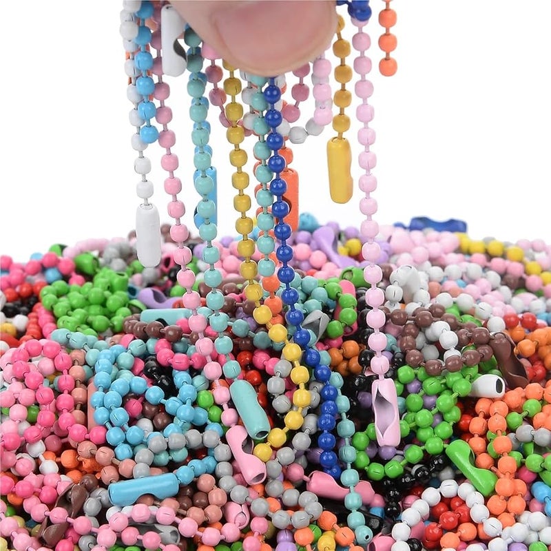 Orange Ball Bead Chain 2 4mm 12cm 500 Pcs For DIY Jewelry Making Bracelet Accessories - Image 5